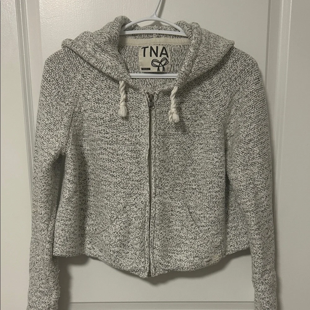 TNA CROPPED HOODIE ZIP UP - Picture 2 of 3